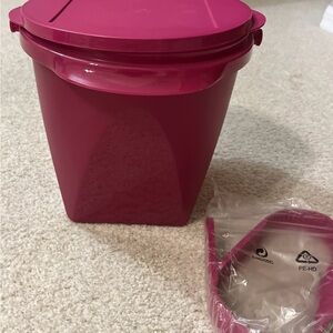 Magenta Storage Container with Lid